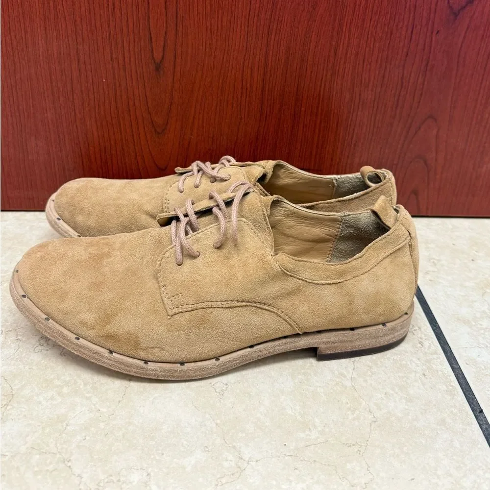 Beek Partridge Oxford brown suede and leather woman’s shoes size 6